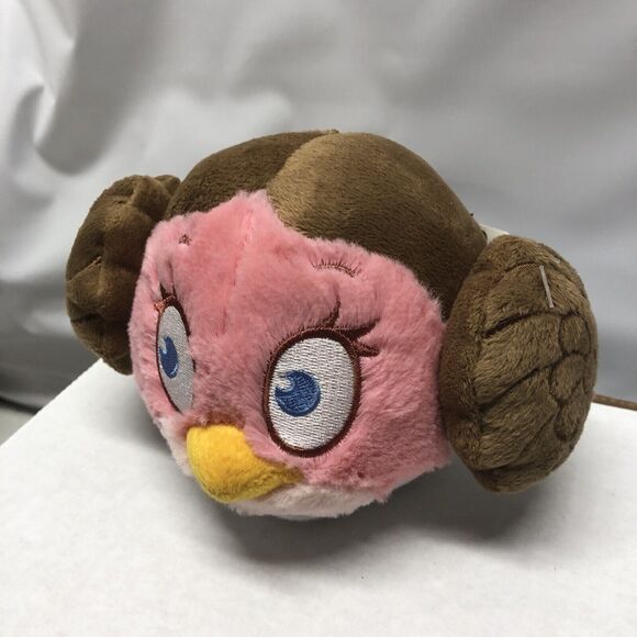 Angry Birds Star Wars Plush Bird Princess Leia Stuffed Animal Toy Rovio Pink - Picture 3 of 9